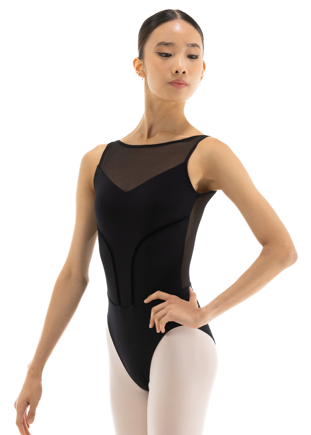 Trinity Tank Leotard (Mother of Pearl) main image 1